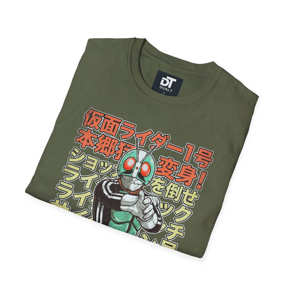 Kamen Rider Vintage Style Anime Streetwear Graphic Tee
