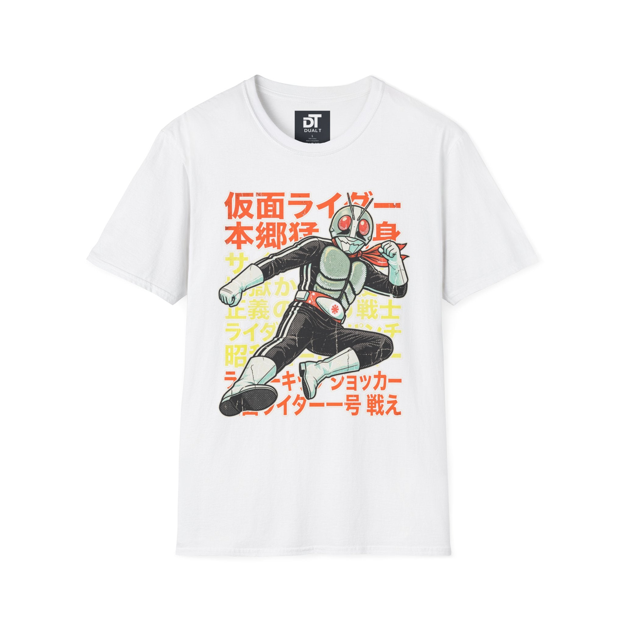 Kamen Rider Vintage Japanese Action Hero Graphic Tee - Retro Streetwear