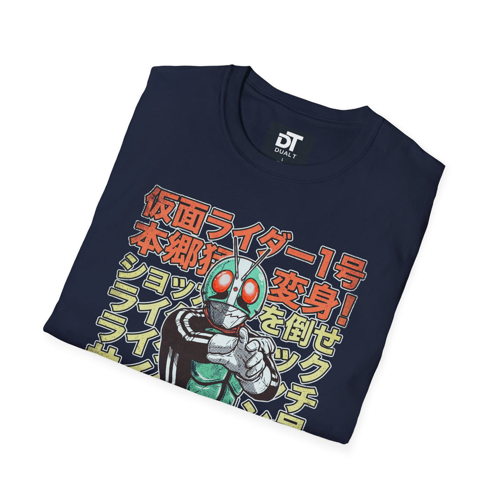 Kamen Rider Vintage Style Anime Streetwear Graphic Tee