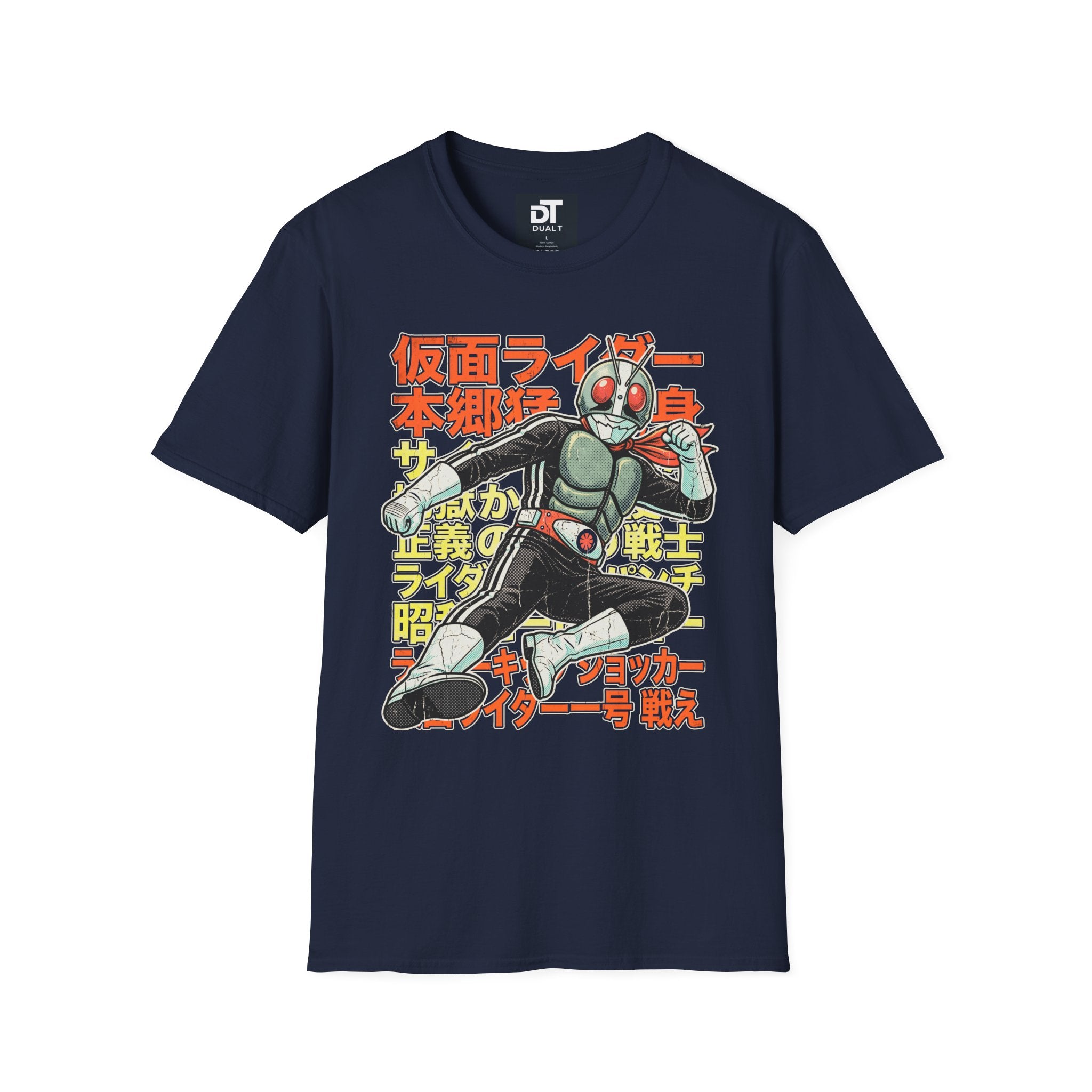 Kamen Rider Vintage Japanese Action Hero Graphic Tee - Retro Streetwear