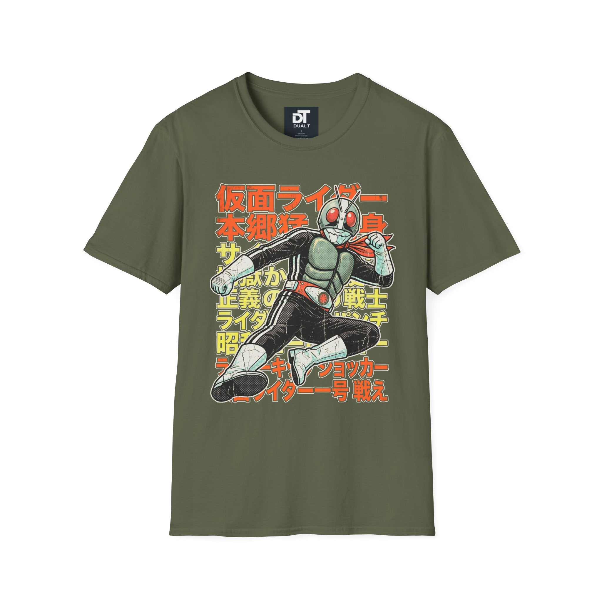 Kamen Rider Vintage Japanese Action Hero Graphic Tee - Retro Streetwear