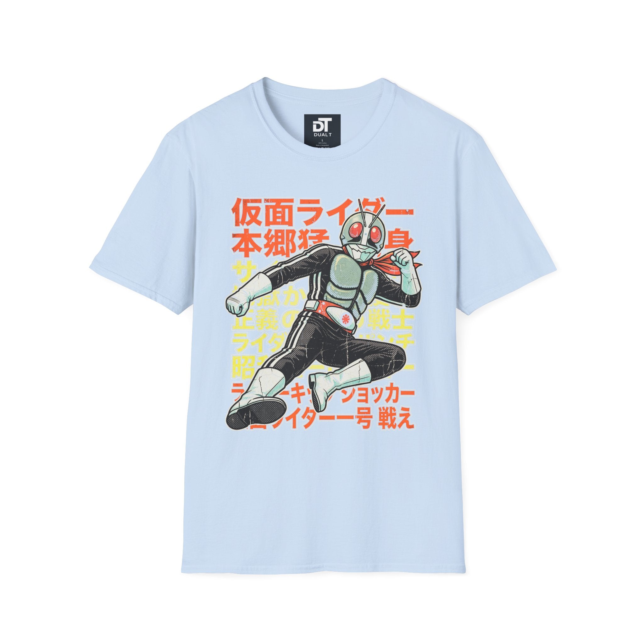 Kamen Rider Vintage Japanese Action Hero Graphic Tee - Retro Streetwear