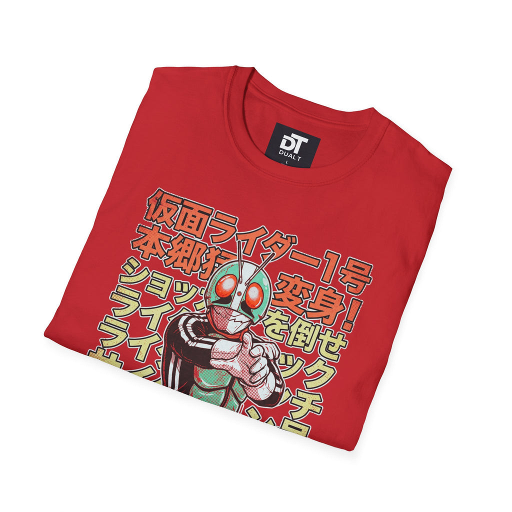 Kamen Rider Vintage Style Anime Streetwear Graphic Tee