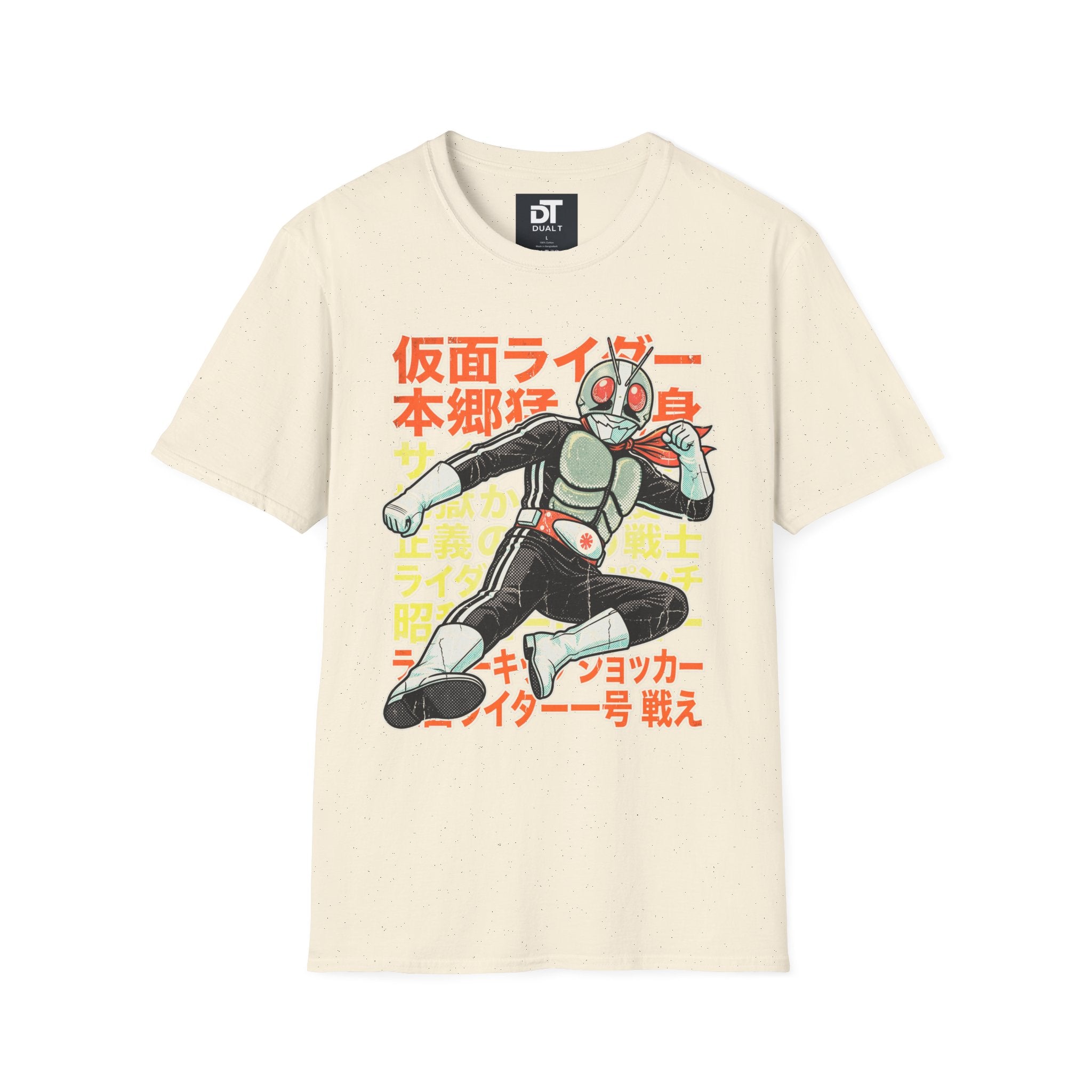 Kamen Rider Vintage Japanese Action Hero Graphic Tee - Retro Streetwear