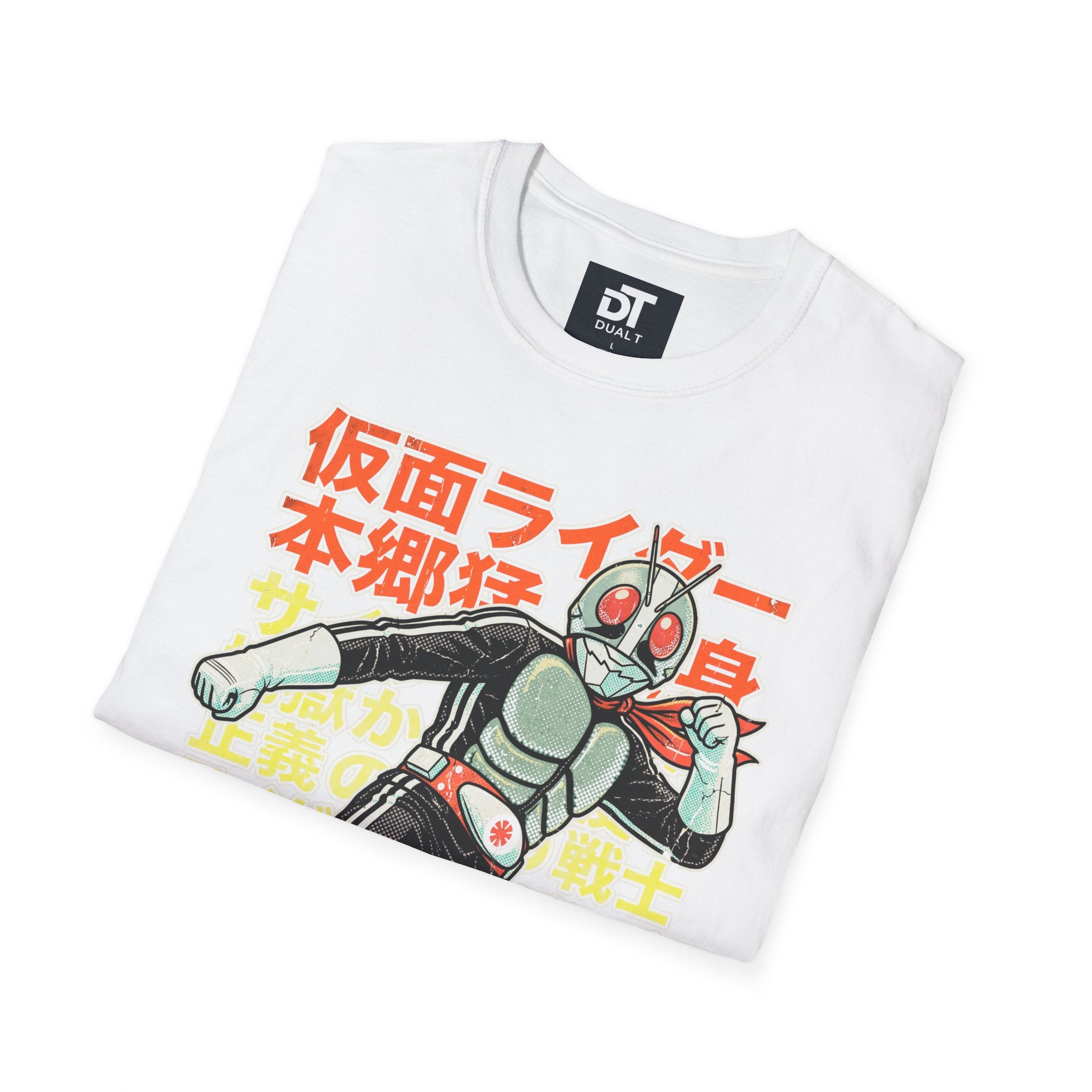 Kamen Rider Vintage Japanese Action Hero Graphic Tee - Retro Streetwear