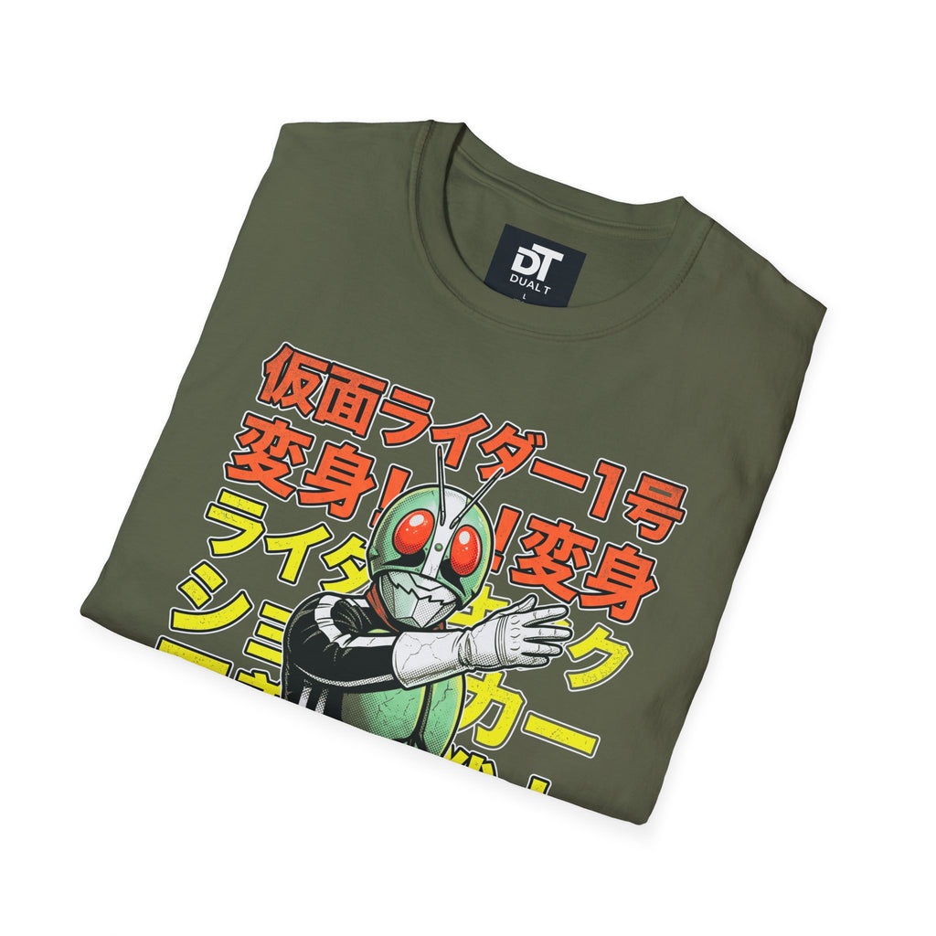 Kamen Rider Vintage Japanese Retro Hero Graphic Tee Streetwear