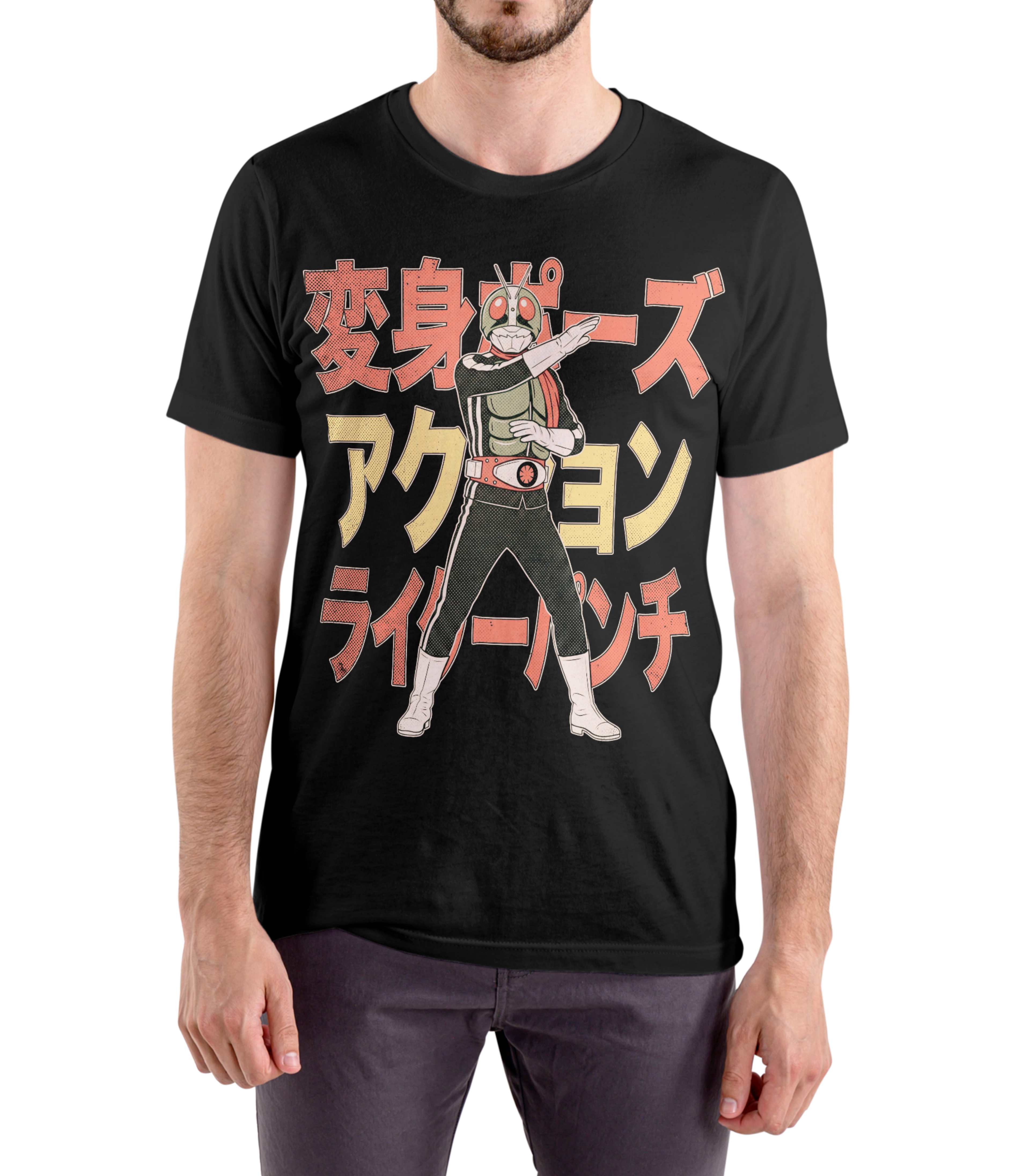 Japanese Tokusatsu Retro Hero Vintage Graphic Tee