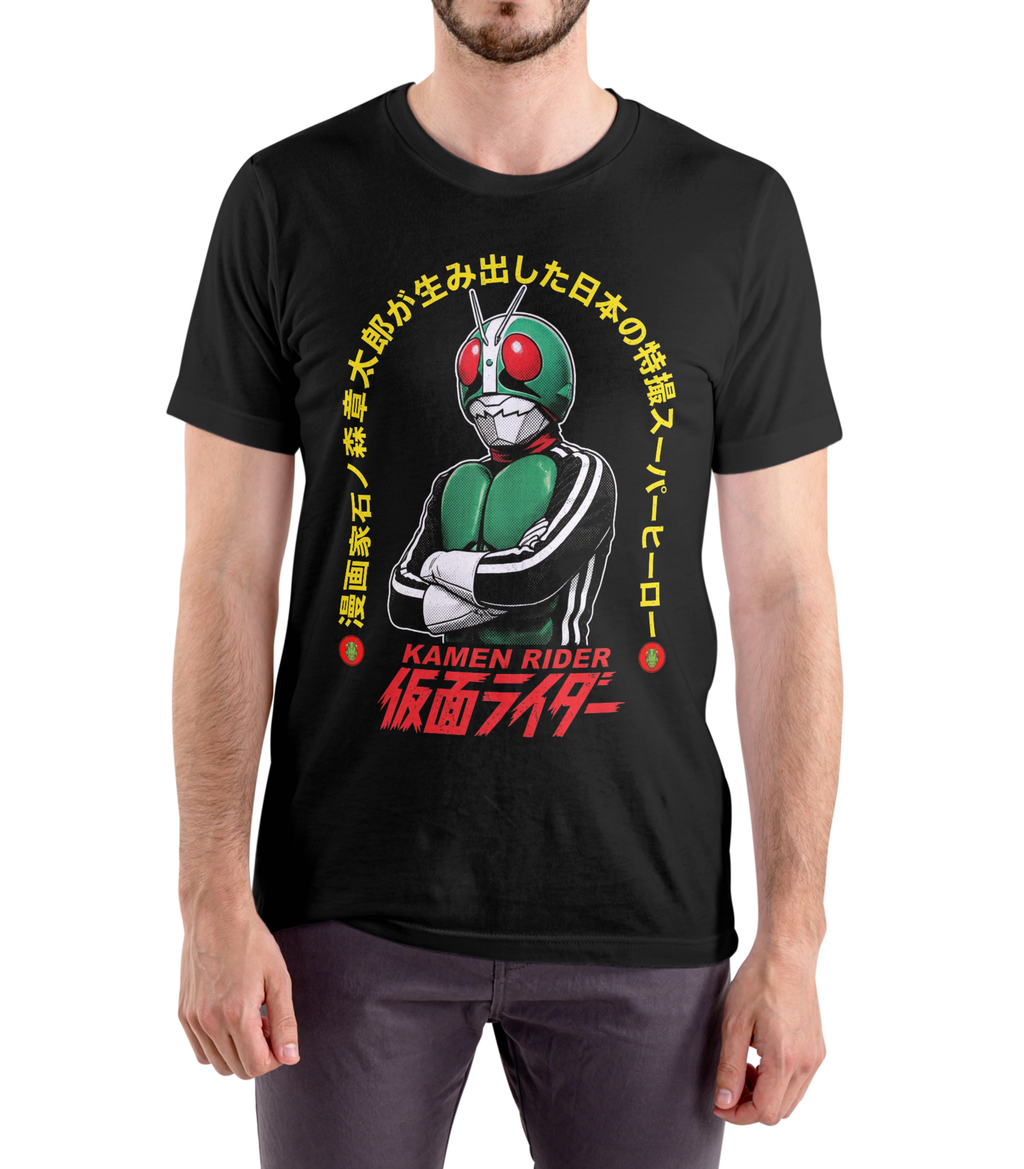 Kamen Rider Vintage Tokusatsu Graphic T-Shirt - Retro Japanese Streetwear