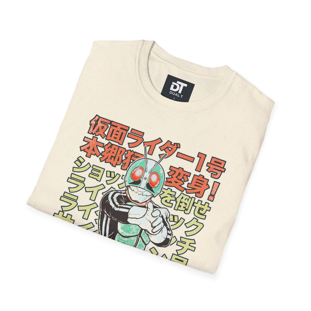 Kamen Rider Vintage Style Anime Streetwear Graphic Tee