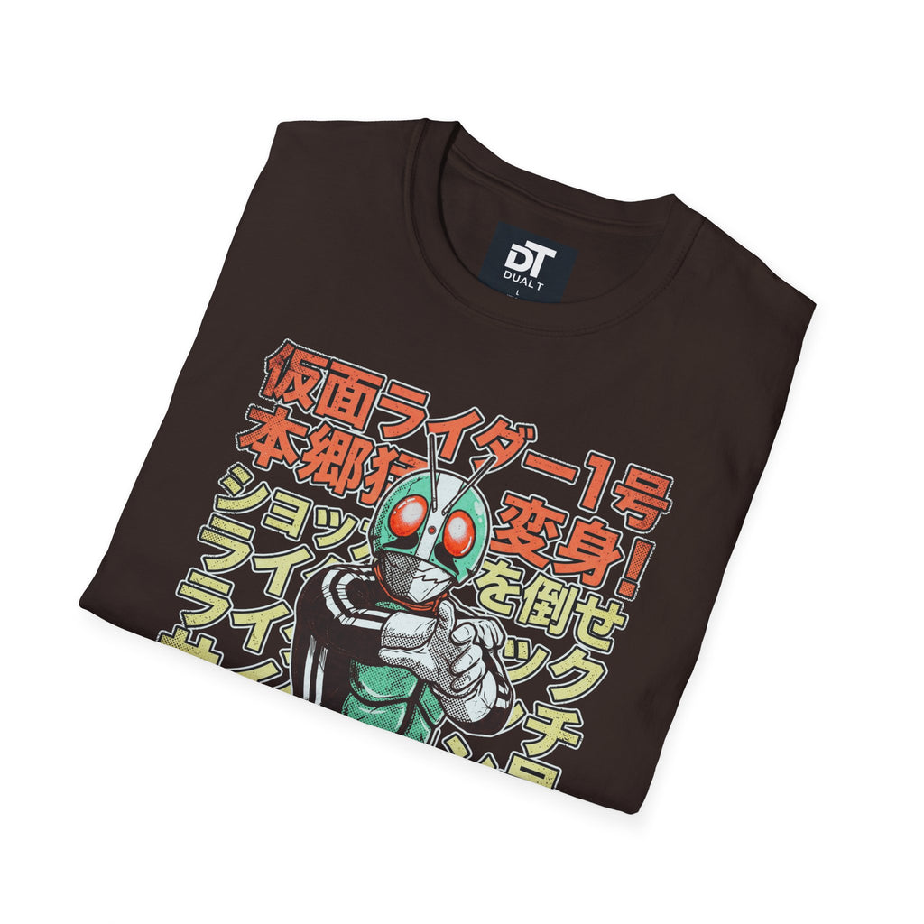 Kamen Rider Vintage Style Anime Streetwear Graphic Tee