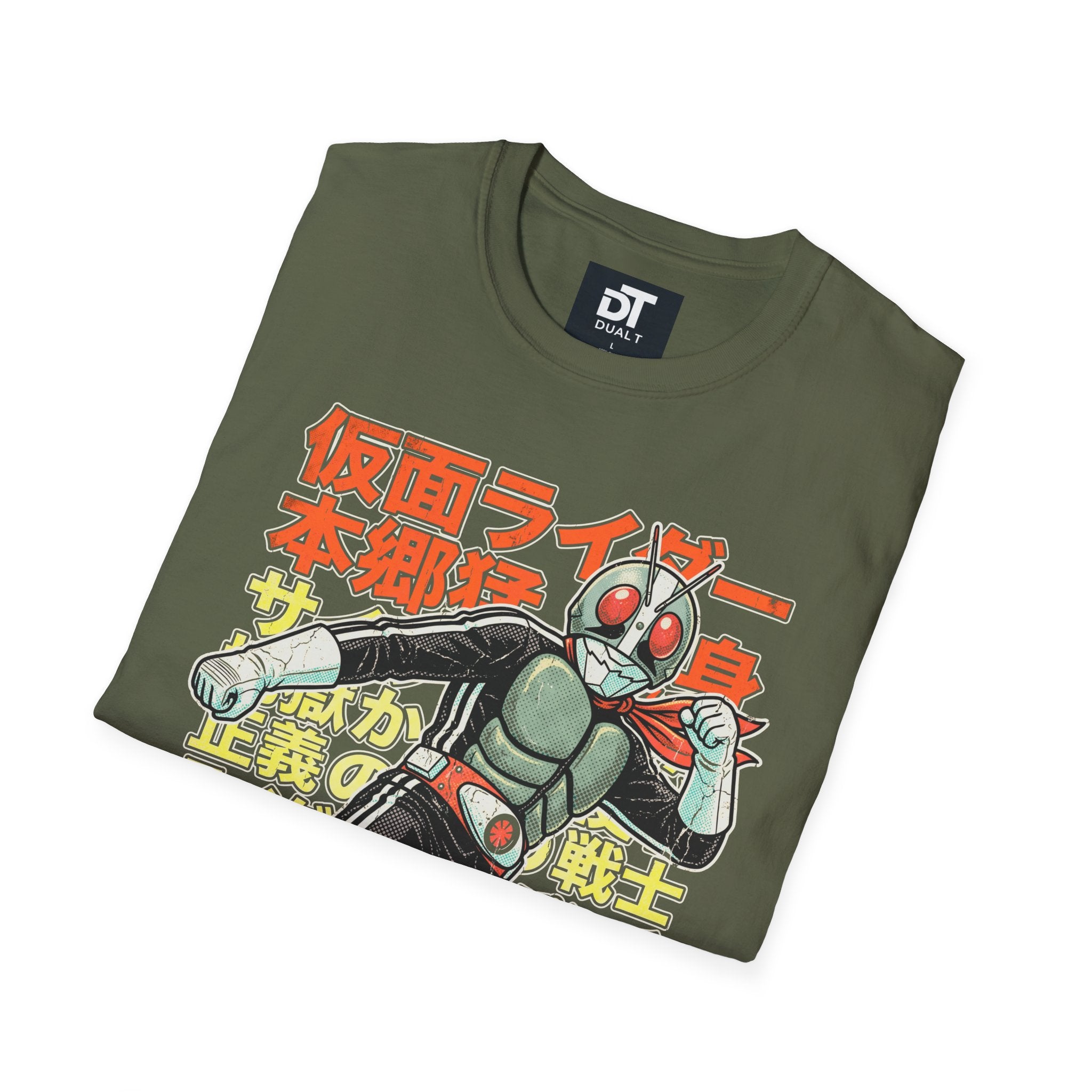 Kamen Rider Vintage Japanese Action Hero Graphic Tee - Retro Streetwear